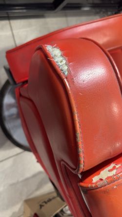 Red Leather Barber Chair