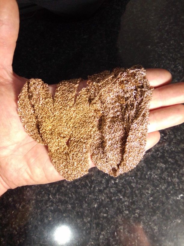 14k Filled Gold Necklace Scarf 