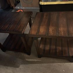 Living Room Wooden End Tables