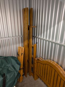 All wood bunk beds