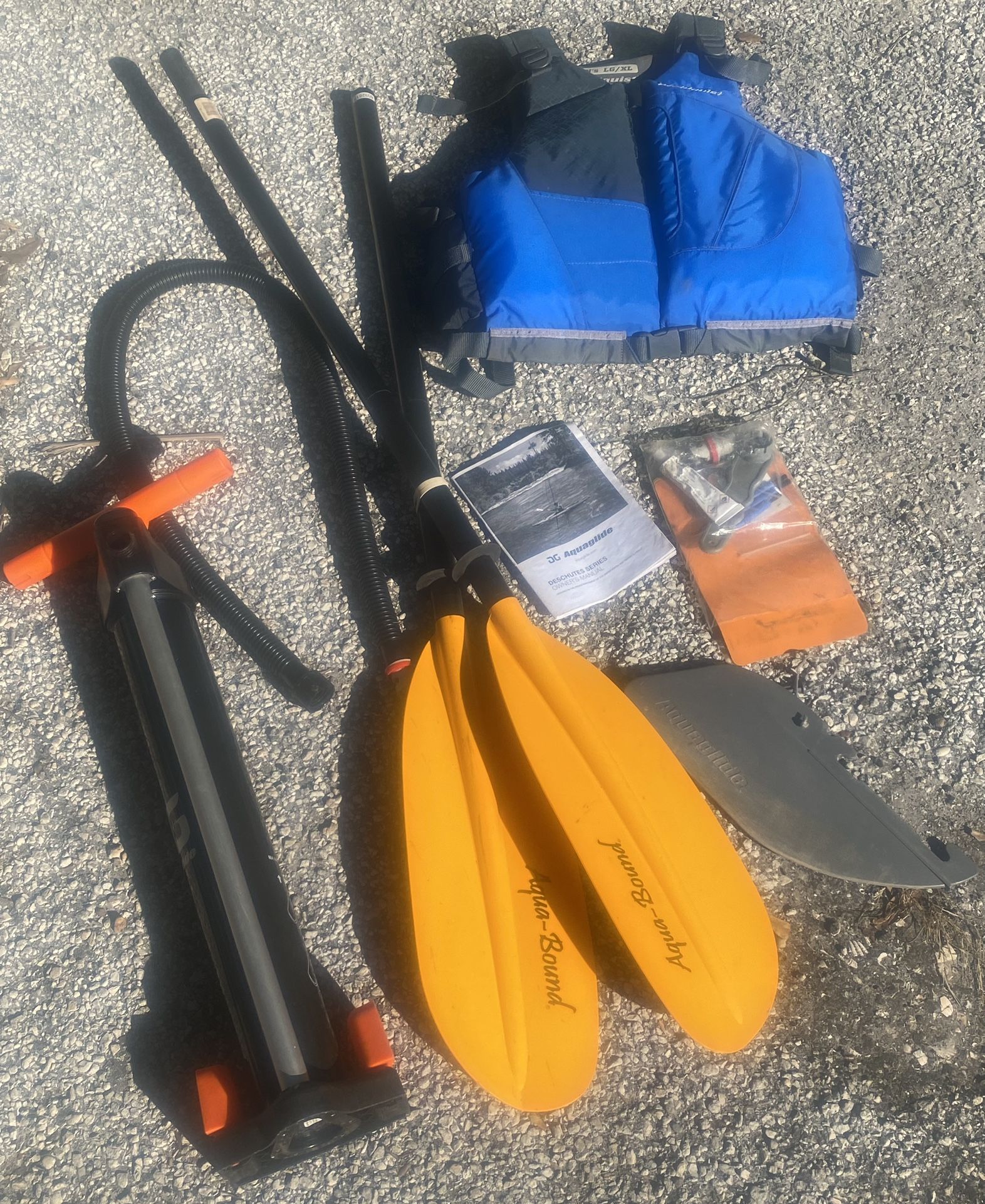 Aquaglide Deschutes Inflatable Kayak with Paddle & Life Vest