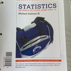 Statistics (Michael Sullivan III-5th Edition)