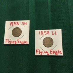FLYING EAGLES BOTH 1858