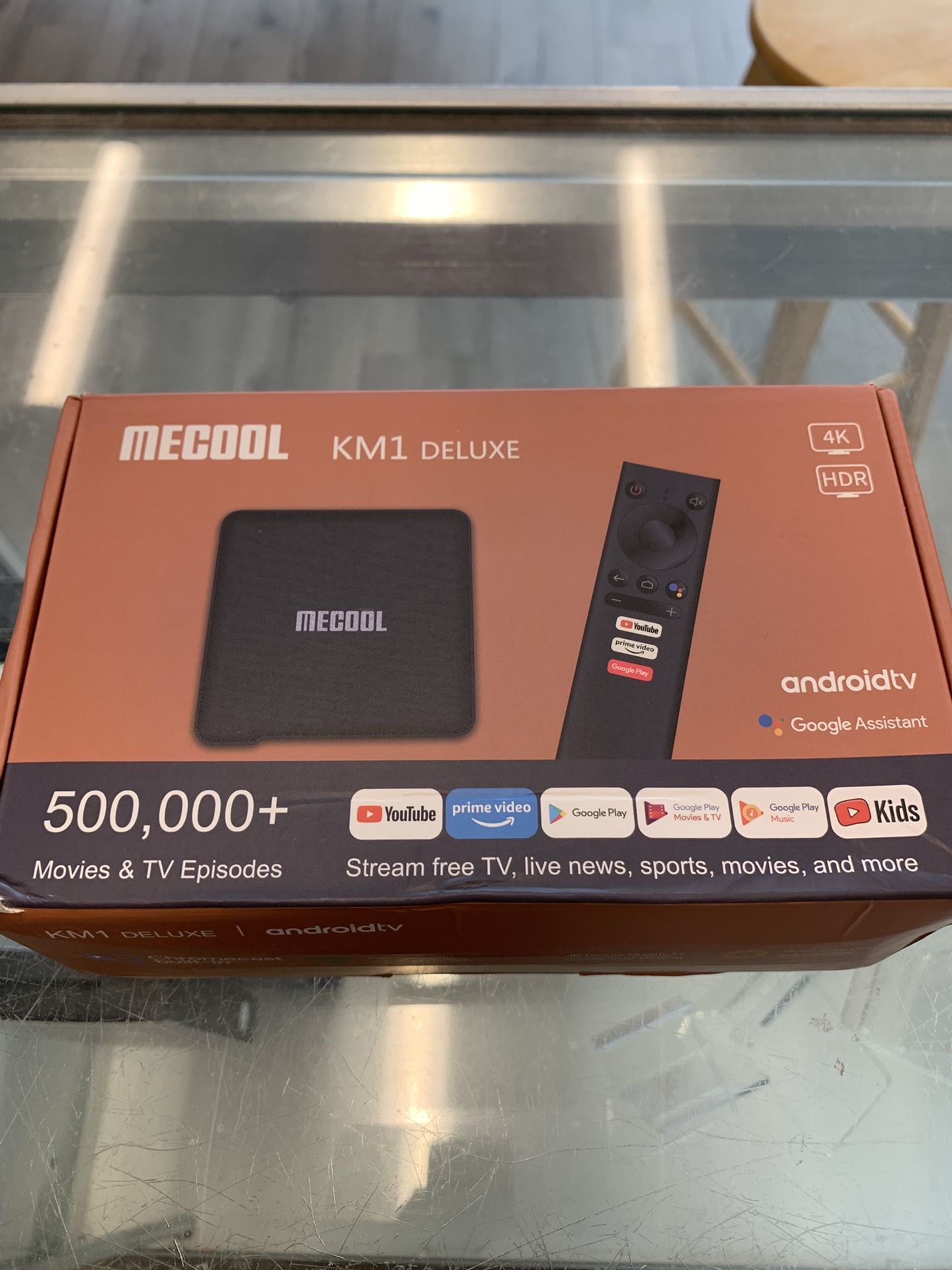 MeCool 32GB Android TV Media Streaming Box Lifetime Support $200