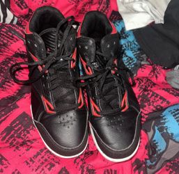 Black and Red High-Top Sneakers