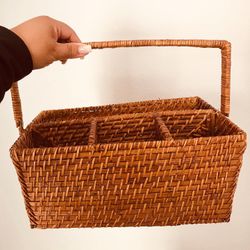 Wicker Utensil caddy
