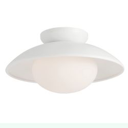 13 IN WHITE CEILING LIGHT FIXTURE 