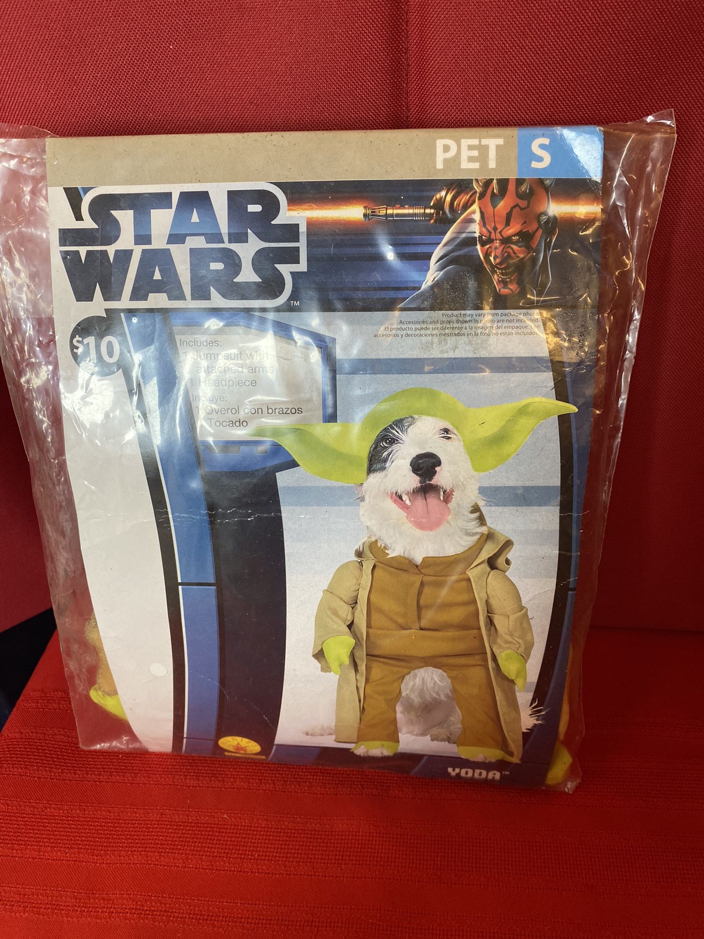 Halloween Costume Pet Star Wars Baby Yoda Sz S
