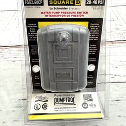 Square D  FSG2J20CP 20-40 PSI Pumptrol Water Pump Pressure Cut Off Switch