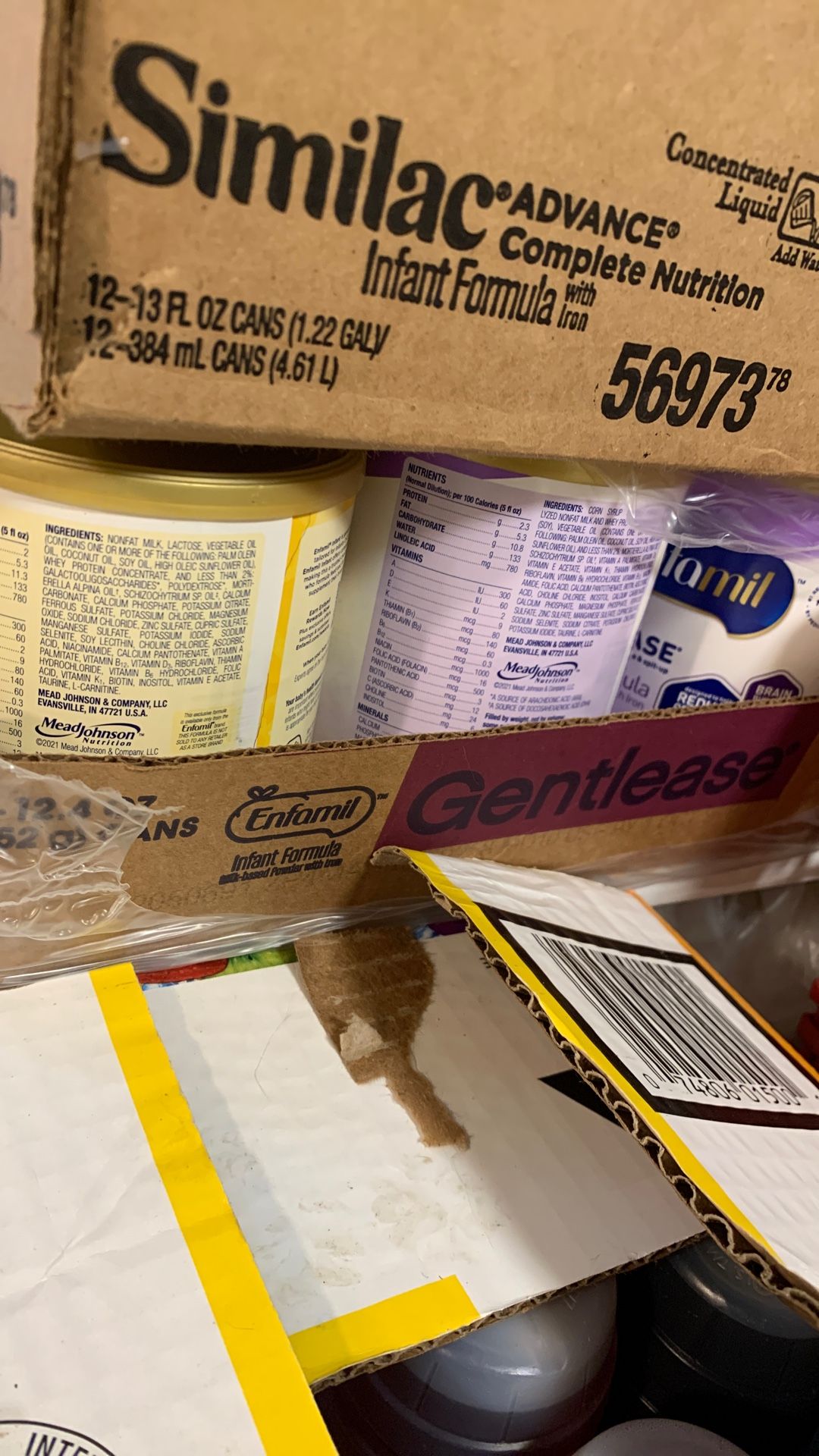 Enfamil Cans