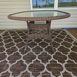 Resin Wicker Table Only