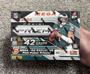 2024 Panini Prizm Football NFL Mega Box Pink Pulsar Prizms NEW/SEALED
