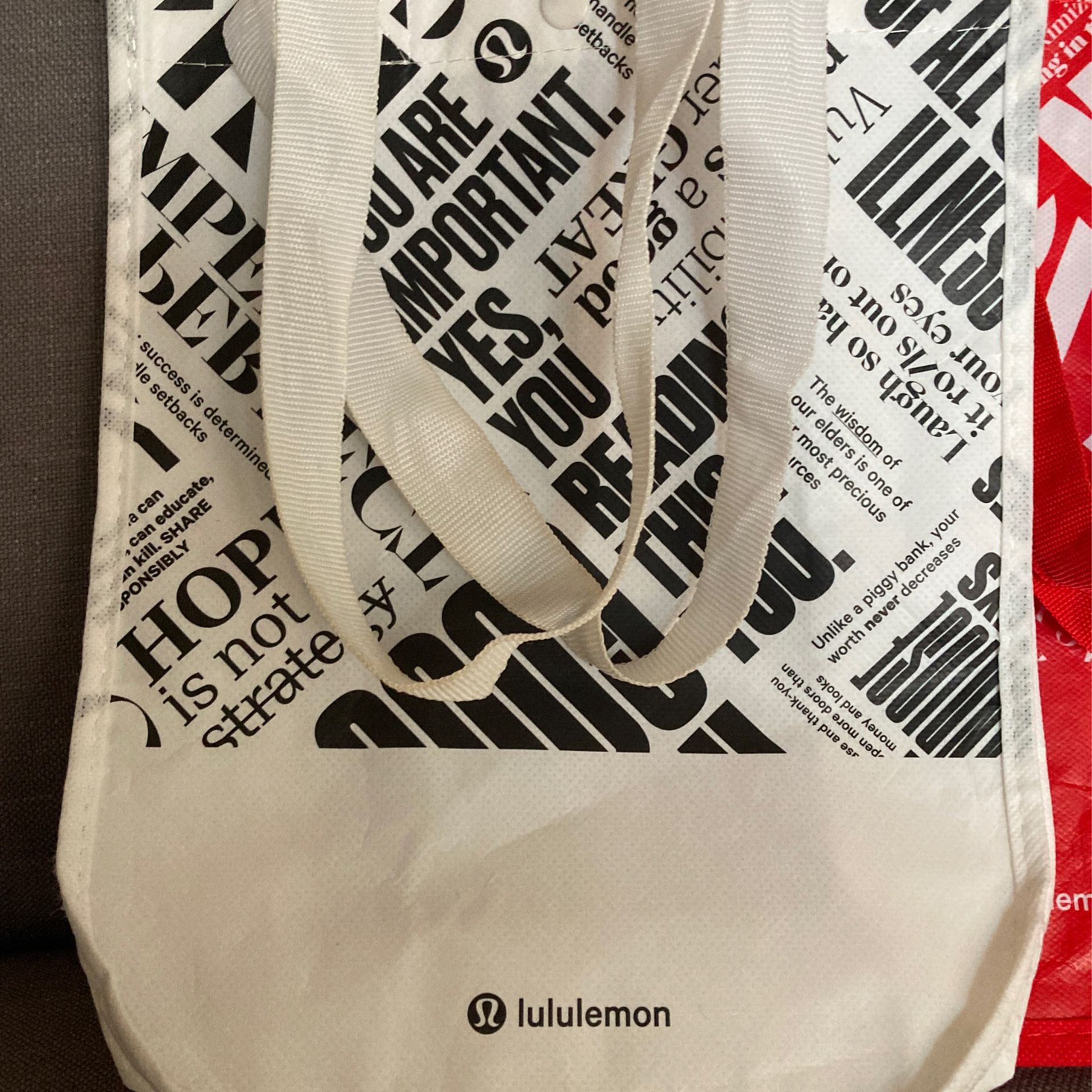 LULULEMON Set of four reusable tote bags for Sale in Pottstown, PA