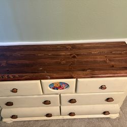 Solid wood dresser