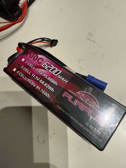 CNHL Purple Series 6200mAh 3S Lipo Battery 100C Hard Case 11.1V with EC5 Plug for RC Car Tank Trucks Boats