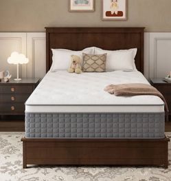 greoo twin mattress 14”hybrid gel memory foam mattress