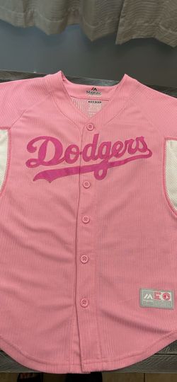Majestic LA Dodgers Pink Baseball Jersey Size M