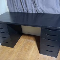 IKEA Desk with Alex Drawers