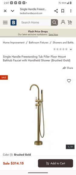 Handle Bath Tub Faucet New $150