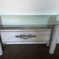 Glass Table And mirror 