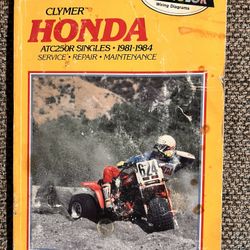 Clymer Honda ATC250R Singles Book 1(contact info removed) / Imperial, CA