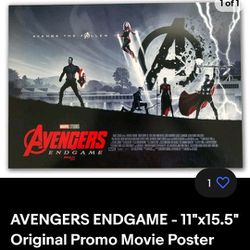 Original Movie Poster - Avengers End Game