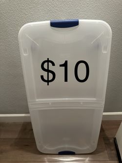 Storage Container With Wheels $10