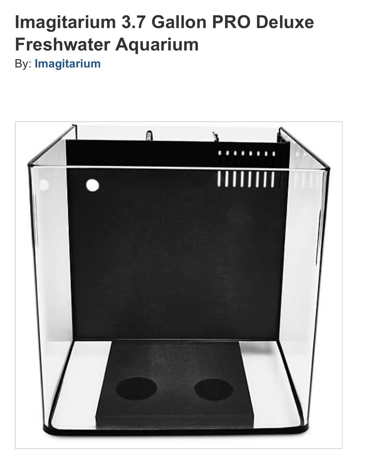 Imagitarium 3.7 Gal Aquarium Fish Tank for Sale in Las Vegas, NV OfferUp