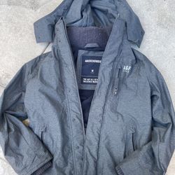 Abercrombie Fitch Jacket Mens M Gray All Season Weather Warrior