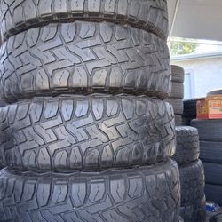 4 used Tires LT 275/70r18 toyo RT 💸free Installation and balance ‼️ 😉 