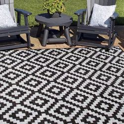 NEW 9x12 Feet XL Size Waterproof Camping Patio Deck Floor Mat RV Beach Park Carpet Area Rug Foldable With Carrying Bag 