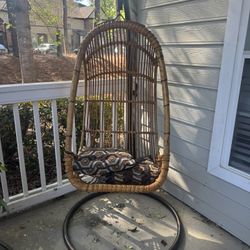 Natural Patio Hanging Egg Chair