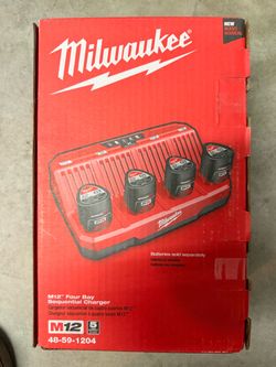 Milwaukee M12 Four Bay Sequential Charger