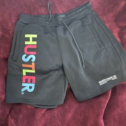 Large  Black Hustle  Shorts 