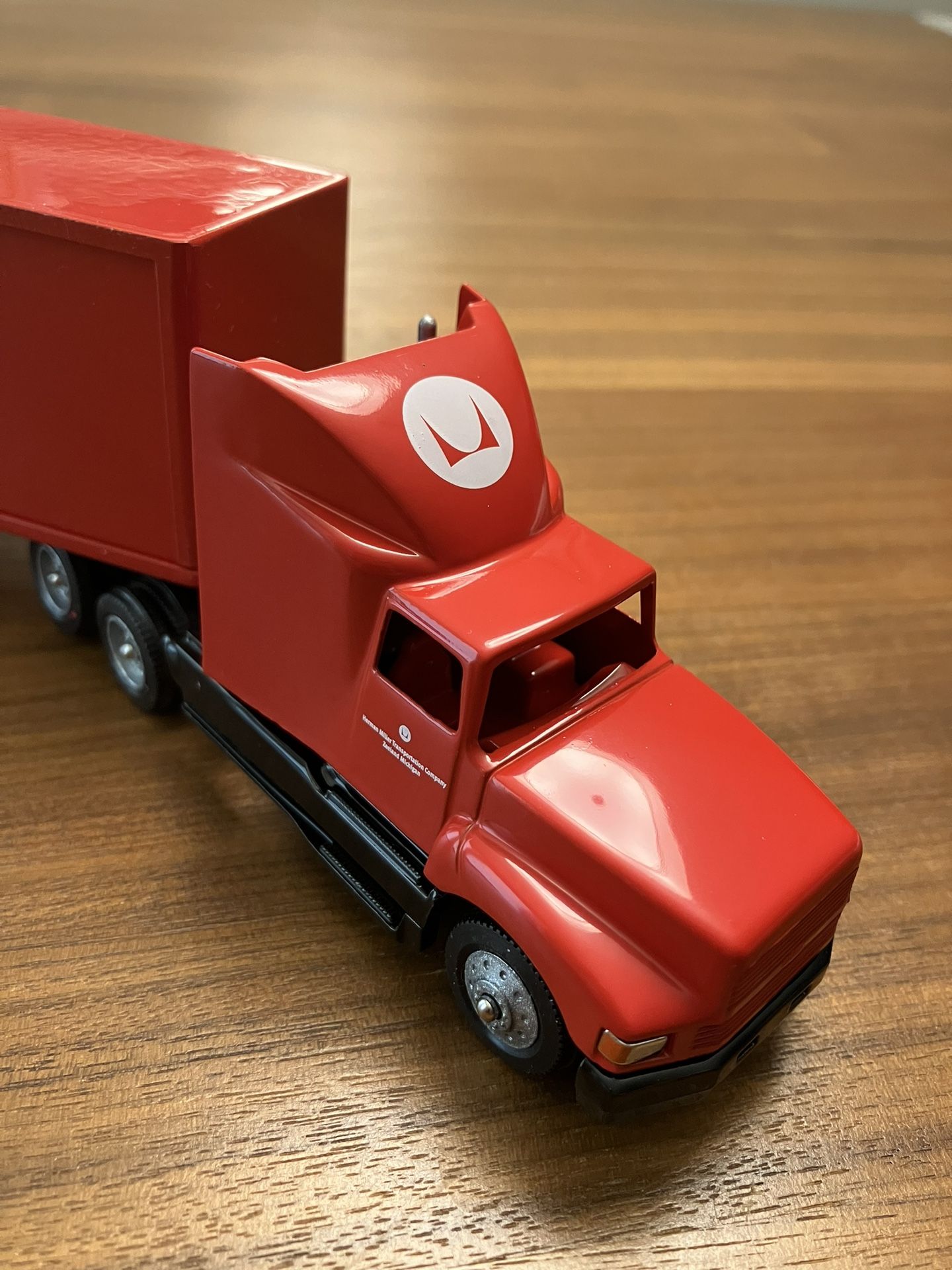 Winross, Herman Miller “Work Play” Diecast Red Semi Truck