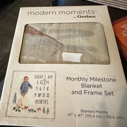 Baby Milestone Blanket Used Once 