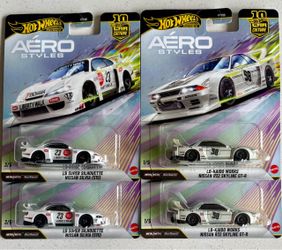 Hot Wheels Premium Aero Styles Car Culture NISSAN SILVA & NISSAN SKYLINE GT-R
