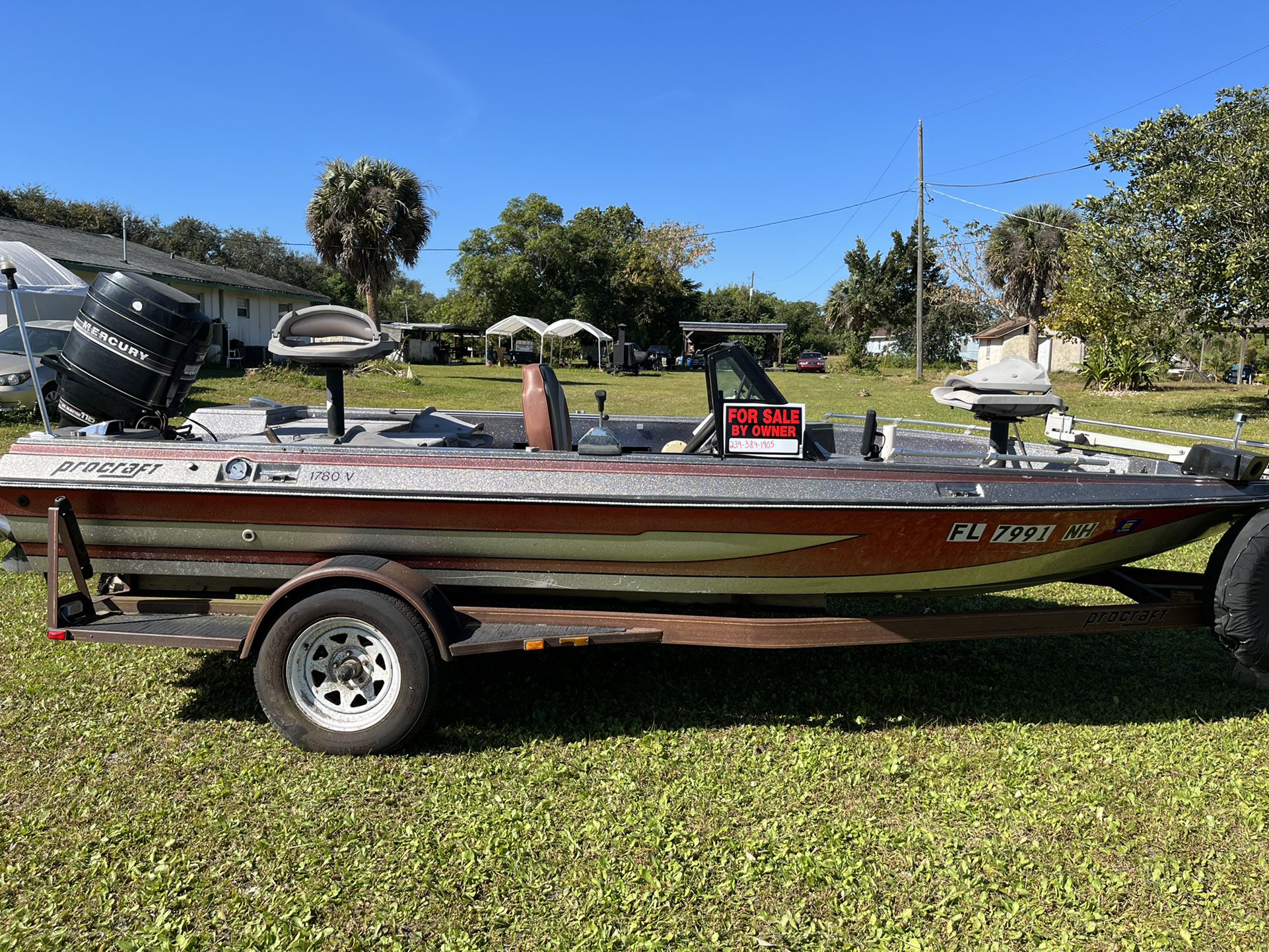 18 Foot Bass Boat 115 Mercury Engine  $3500. OBO (contact info removed)