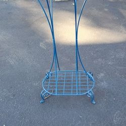 Wrought Iron 2 Tier Plant Stand Powder Coated