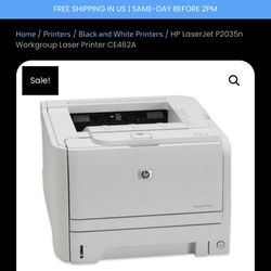HP Laser-jet p2035n Ce462 Printer 