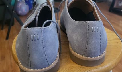 Suede shoes.