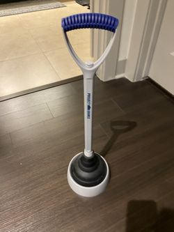 Project Source 5.75-in Gray Rubber Plunger with Storage Caddy 18-in Handle