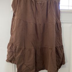 Brown Kim Rogers XL Skirt