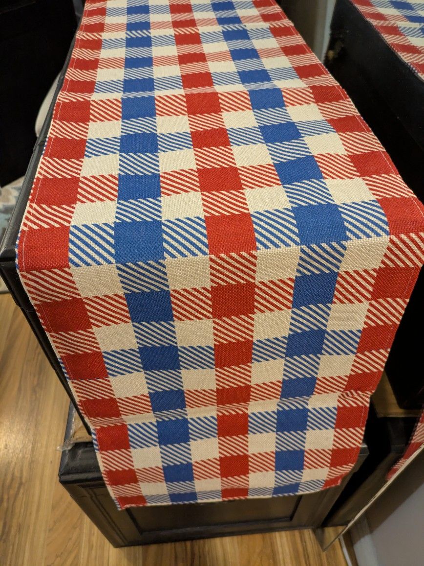 Checkered Table Runner 70" x 13"