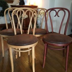 4 vintage bistro chairs