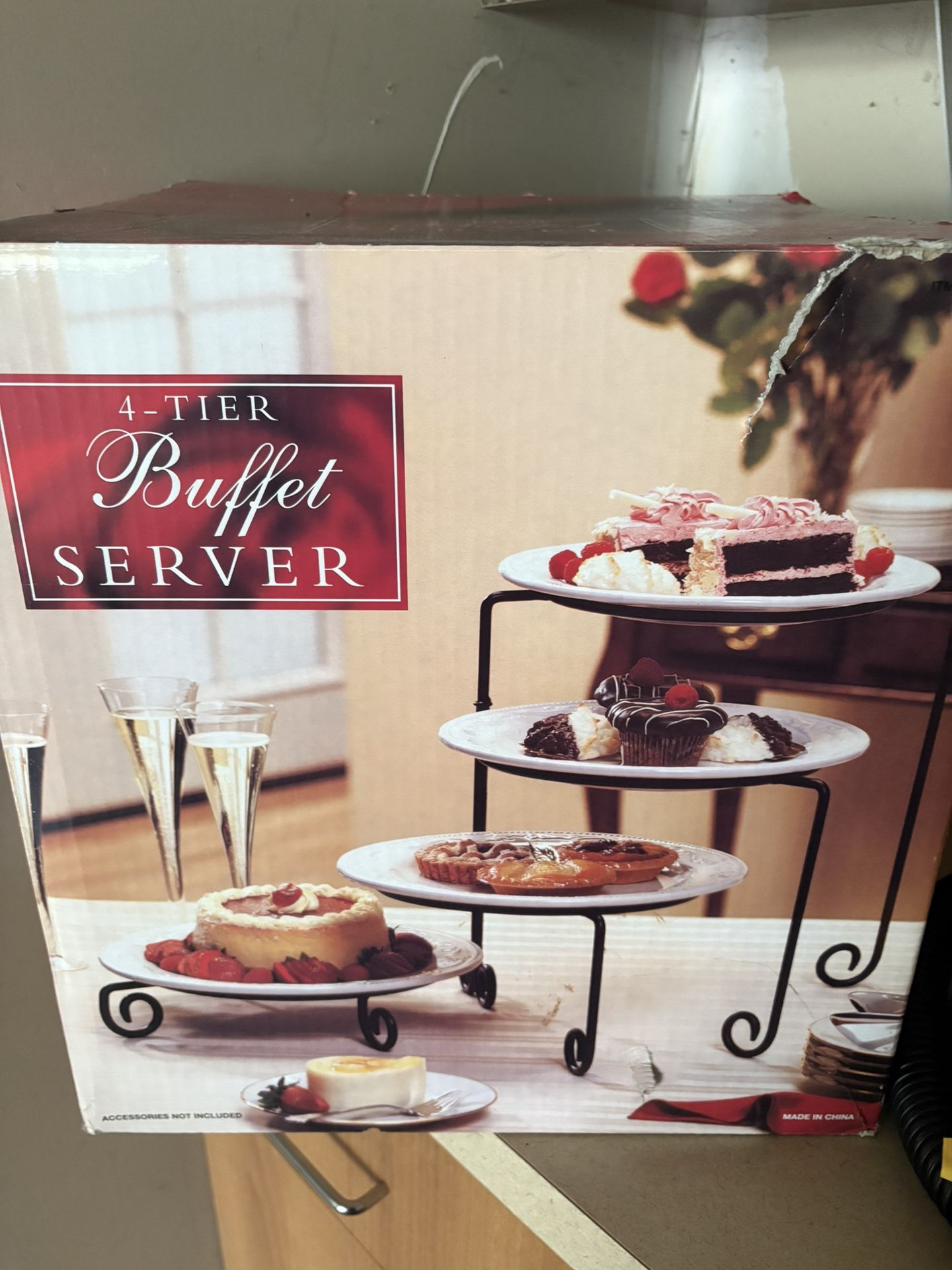 4-Tier Buffet Server