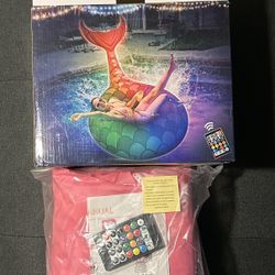 Brand New Dynamic Light-UP Colorful Mermaid Pool Float