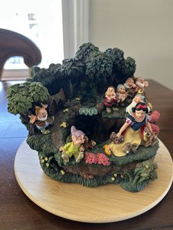 VINTAGE DISNEY Snow White Battery Operated Water Fountain