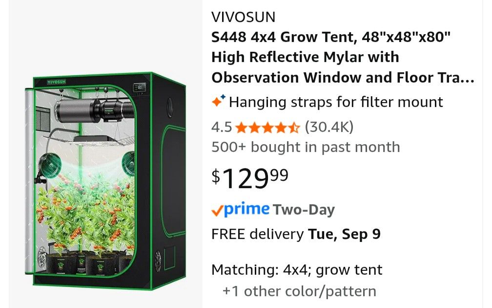4x4 Indoor Grow Tent