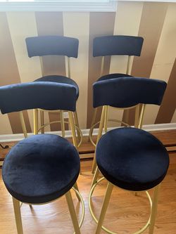 Velvet Bar Stool 